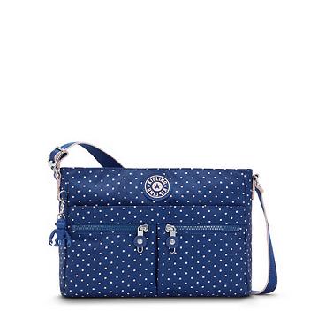 Kipling New Angie Printed Crossbody Taske Blå | DK 1200ZU